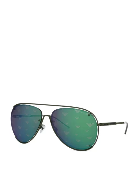 Ochelari de soare Emporio Armani cu imagine verde