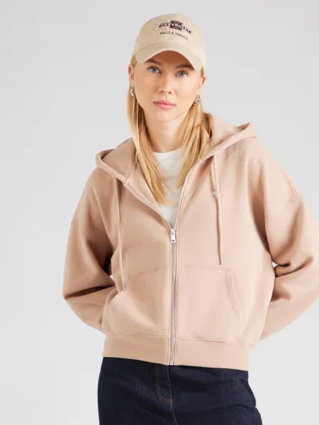 Mikina Abercrombie & Fitch béžová