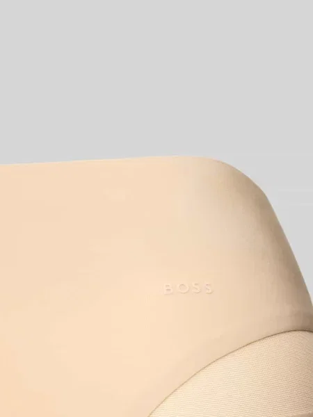 Stringi z detalem z logo Boss beżowe