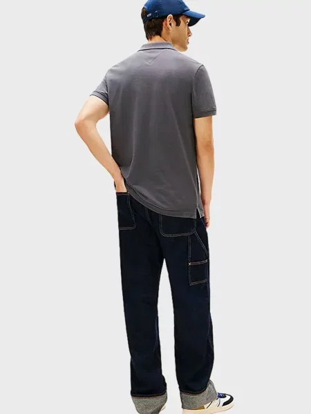 Поло Tommy Jeans сіре