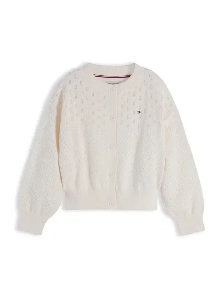 Tommy Hilfiger cardigan pentru copii din alb