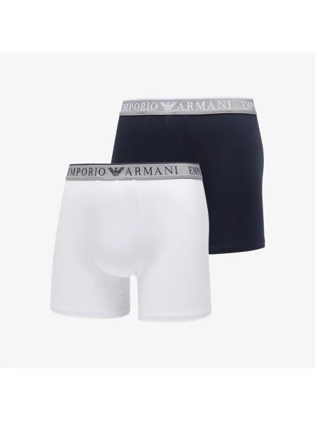 Boxerky Emporio Armani Bottom Trunk Armani Blue/ White M bílé