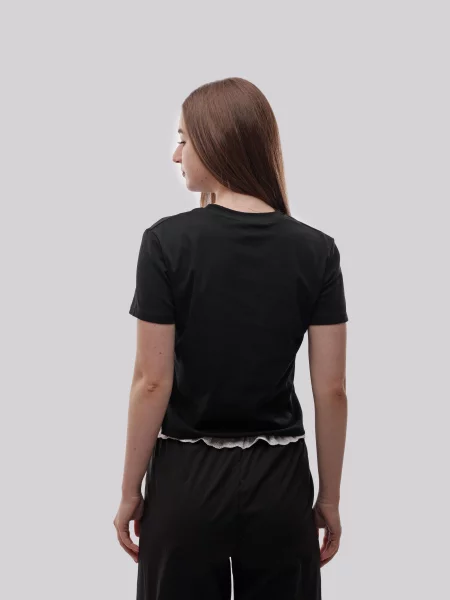 Футболка STREAM віскоза/поліестер чорний