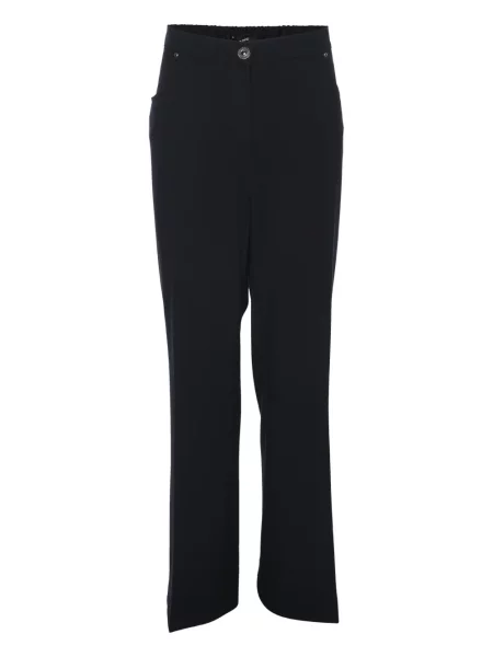 Pantaloni Elena Mirò din jerseu de cristal albastru