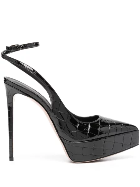 Pantofi cu toc Le Silla slingback negru