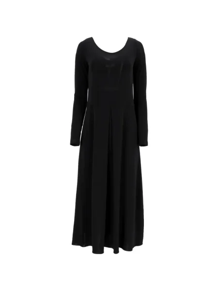 Maxi rochie maxi Max Mara Leisure plisată de costum negru