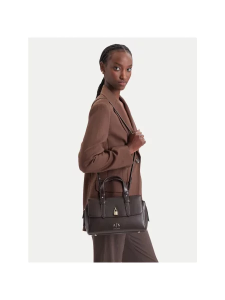 Geanta crossbody Armani Exchange din piele maro