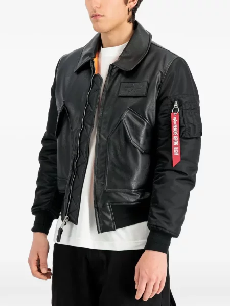 Geacă bomber Alpha Industries negru