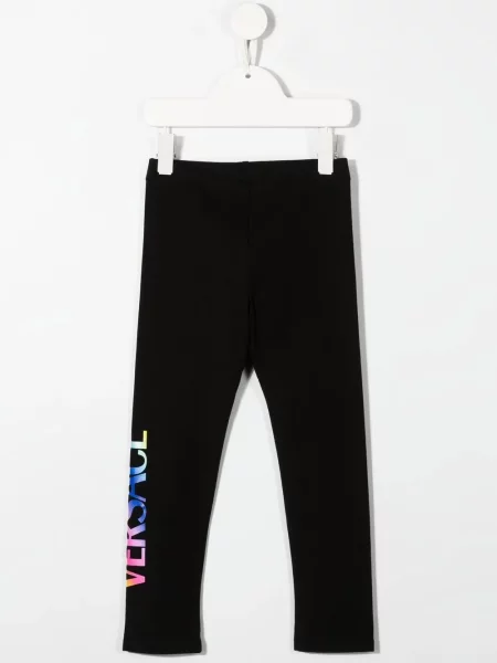 Legginsy dziecięce Versace czarne