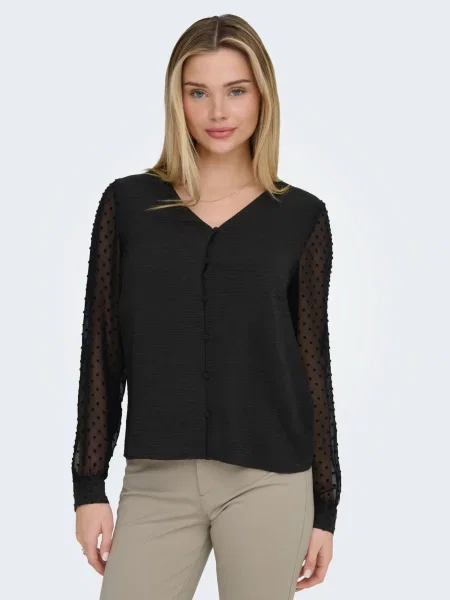 ONLY Bluza ONLRHODES METTE' črna