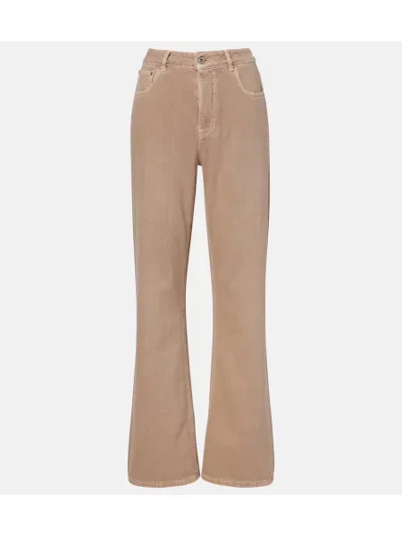 Blugi drepți Ag Jeans bej