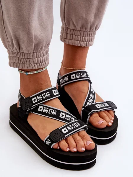 Sandale Big Star Shoes s platformom crna