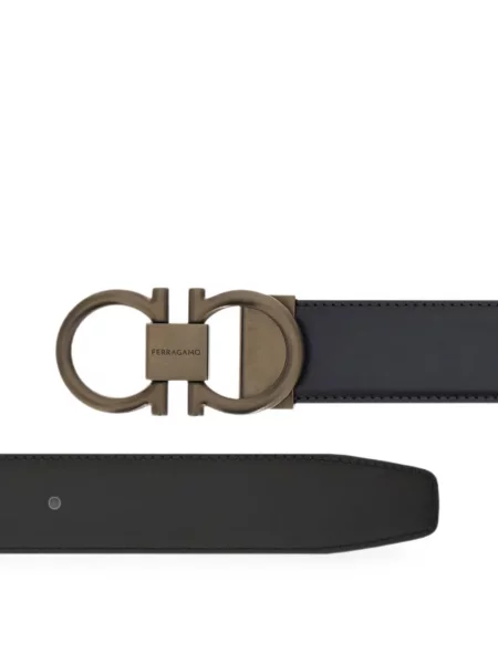 Cu centură reversibil curea Ferragamo albastru