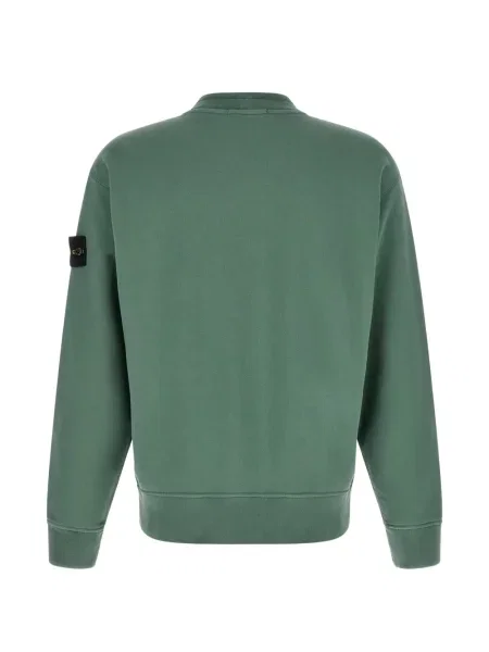 Флийс полар Stone Island с кръгло деколте камъни зелено