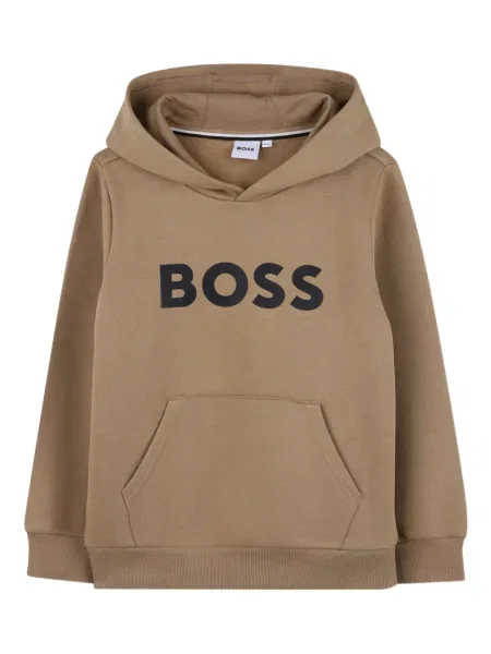 Bluza z kapturem dziecięca Bosswear brązowa