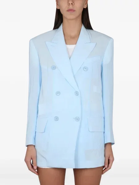 Sacou Max Mara cu două rânduri de nasturi albastru