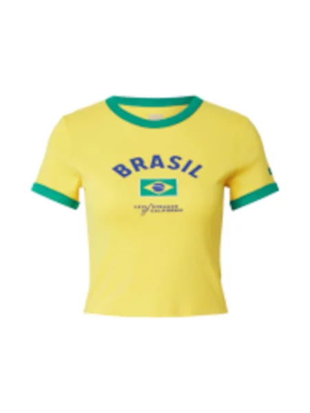 LEVI'S ® Tricou Brazil  Ringer Tee / galben / verde albastru