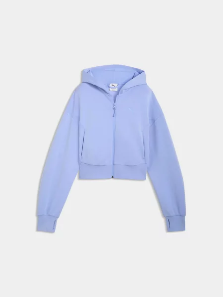 Спортивна кофта PUMA Tech Sense Fz Hoodie Dk комбінований верх фіолетовий