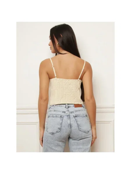 Top La Modeuse galben