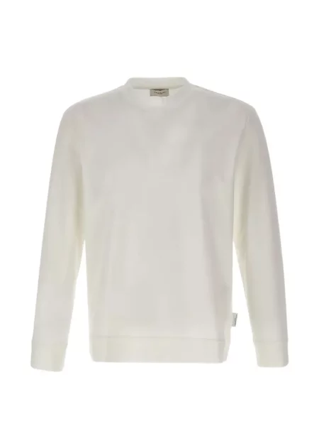 Hanorac Paolo Pecora cu decolteu rotund alb