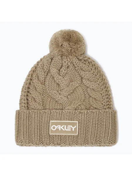 Téli sapka Oakley Harper Pom Beanie pebble. Méret: OS bézs