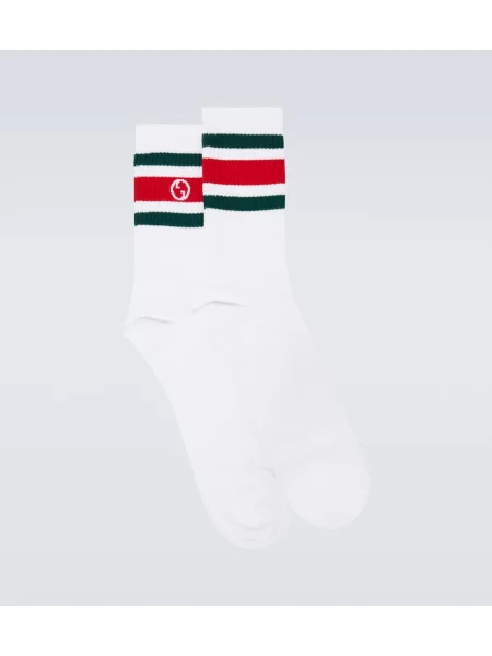 Șosete Gucci cu dungi alb | Shopsy.com.ro