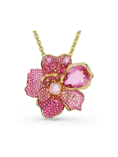 Naszyjnik Swarovski różowy