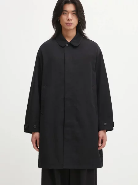 Jakna s dodatkom vune Visvim BALMAT SOUTIEN za prijelazno razdoblje crna