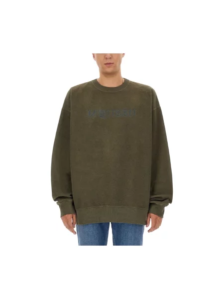 Bluza Alexander Mcqueen z logo zielona