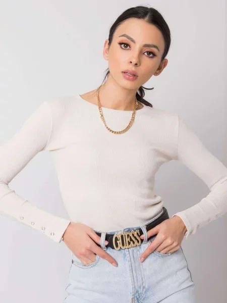 Bluză Fashionhunters bej