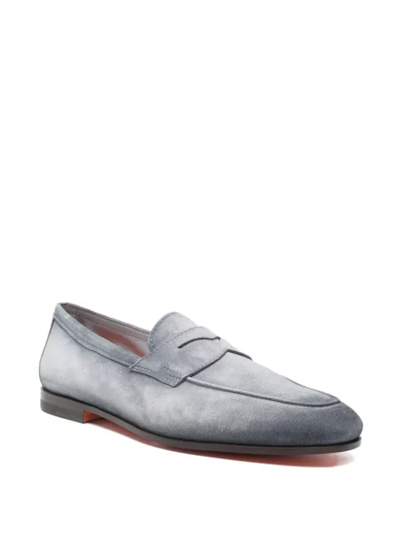 Pantofi loafer Santoni gri