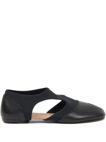 Balerini Maison Margiela din piele negru