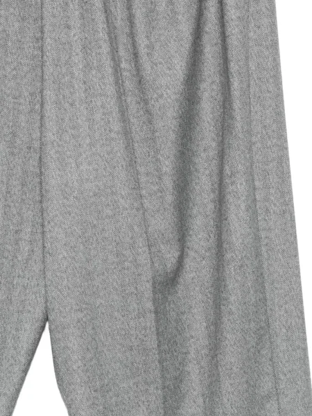 Pantaloni Marina Rinaldi cu model herringbone gri