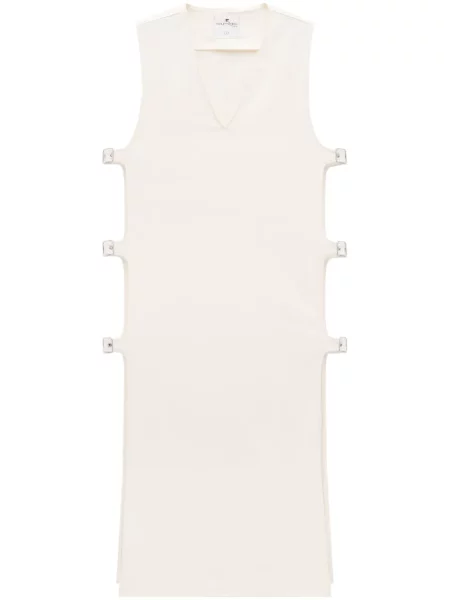Rochie din denim Courreges cu cataramă