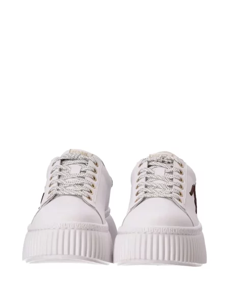 Sneakerși Karl Lagerfeld cu platformă alb