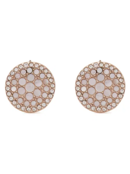 FOSSIL Uhani rožnato zlata