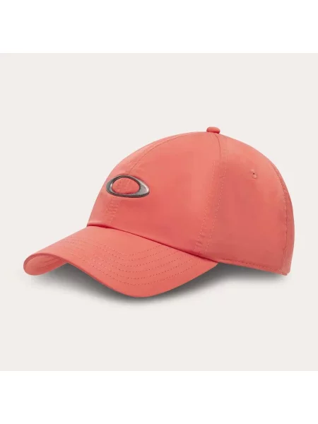 Czapka z daszkiem Oakley Tincan LX czerwono‑brzoskwiniowa różowa