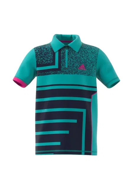 Koszulka polo dziecięca Adidas niebieska