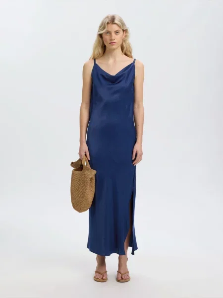 SELECTED Rochie de vară SLFGIONA gențiană albastru