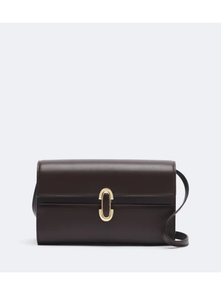 Geanta crossbody Savette din piele maro