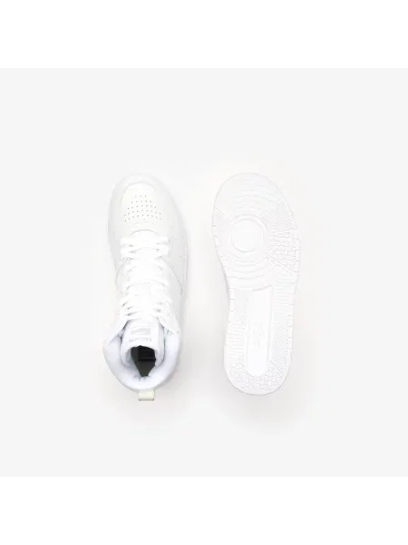 Lacoste Tenisówki Mid Embossed Logo białe