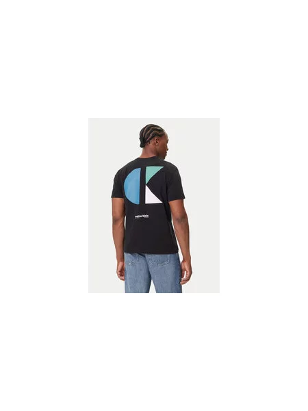 Calvin Klein Jeans Marškinėliai Bauhaus Logo Regular Fit juoda