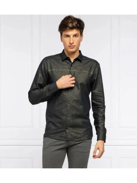HUGO Cămașă | Extra slim fit negru