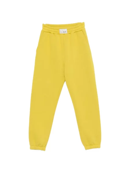 Pantaloni The M alergare cu autograf galben