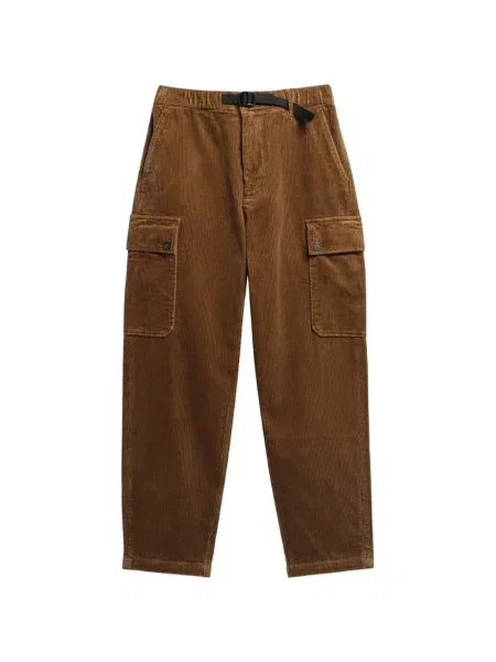 Pantaloni cargo Barbour de catifea cord maro