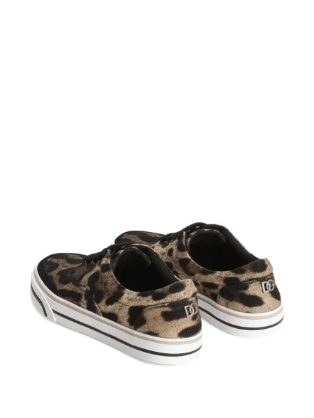 Plátěné tenisky Dolce & Gabbana hnědé
