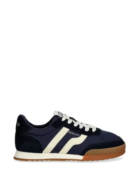 Ριγέ sneakers Gant με κορδόνια με δαντέλα μπλε