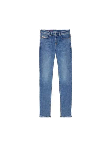 Jeansy Diesel z 5 kieszeniami niebieskie