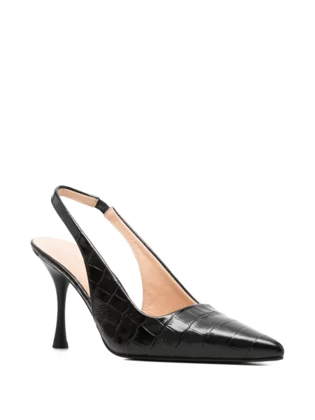 Pantofi cu toc Sergio Moretti Firenze slingback negru