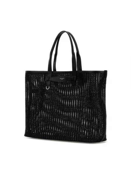 Torba Dolce And Gabbana elegancka z siateczki czarna